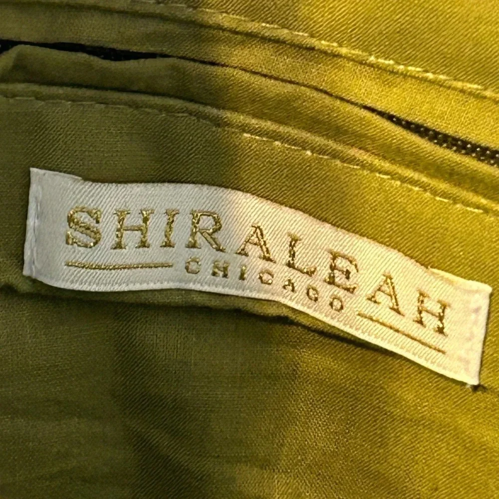 Shiraleah Chicago Felted Clutch Olive Green